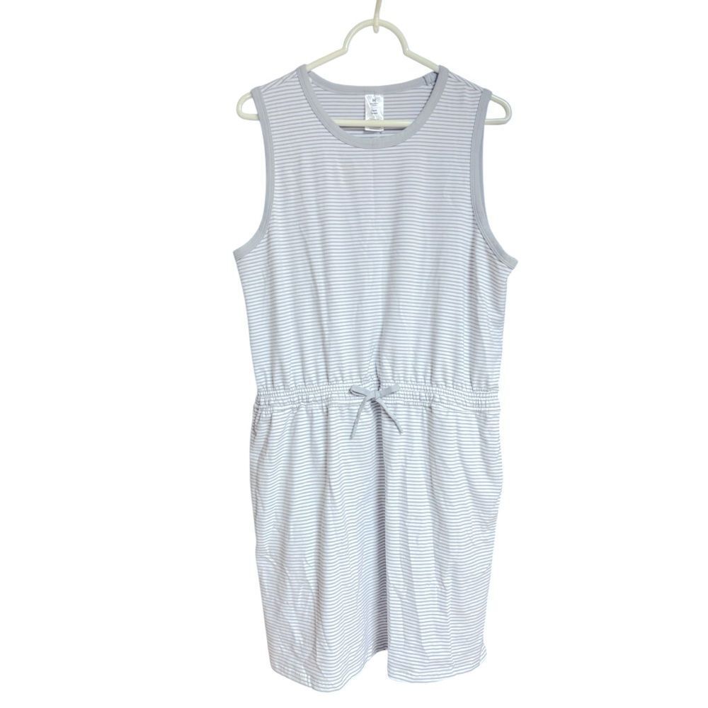 Member’s Mark Gray Striped Tank Dress Size Large NWOT 7 0476 - Picture 7 of 11
